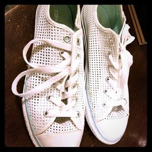 White Mesh Converse